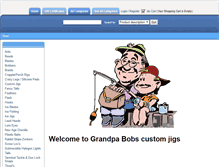 Tablet Screenshot of grandpabobscustomjigs.com